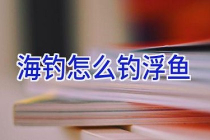 海钓怎么钓浮鱼