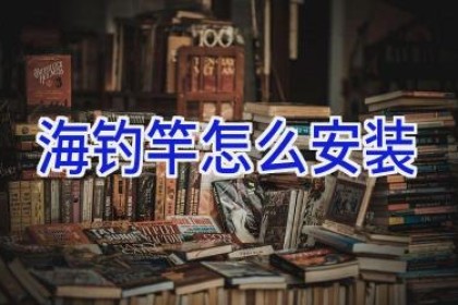 海钓竿怎么安装