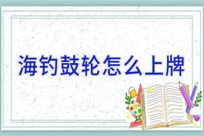 海钓鼓轮怎么上牌