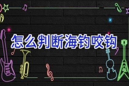 怎么判断海钓咬钩