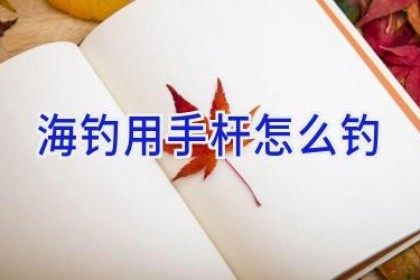 海钓用手杆怎么钓
