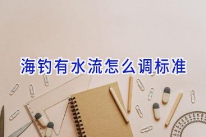 海钓有水流怎么调标准