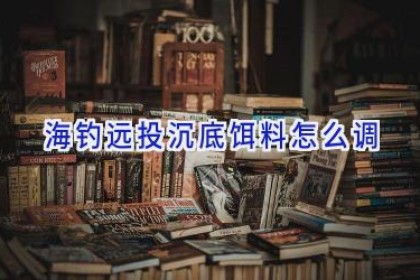 海钓远投沉底饵料怎么调
