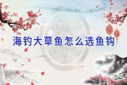 海钓大草鱼怎么选鱼钩