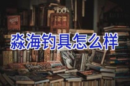 淼海钓具怎么样