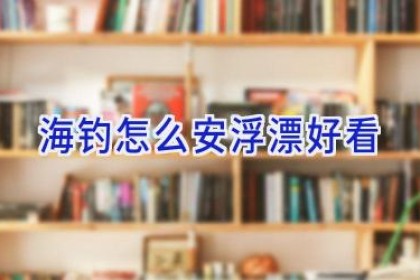 海钓怎么安浮漂好看