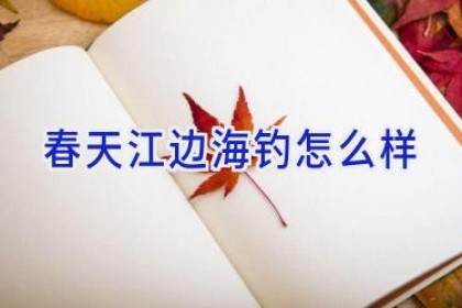 春天江边海钓怎么样