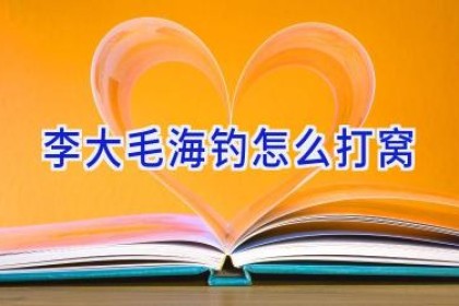 李大毛海钓怎么打窝