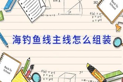 海钓鱼线主线怎么组装