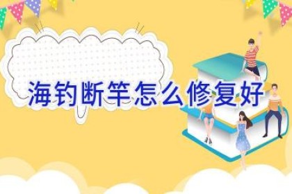 海钓断竿怎么修复好