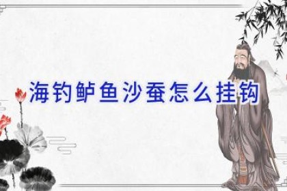 海钓鲈鱼沙蚕怎么挂钩
