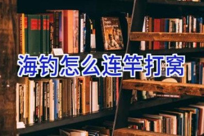 海钓怎么连竿打窝