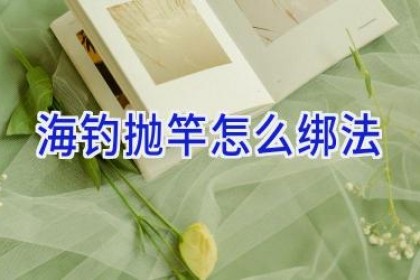 海钓抛竿怎么绑法