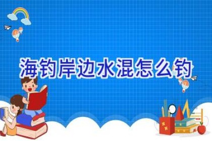 海钓岸边水混怎么钓