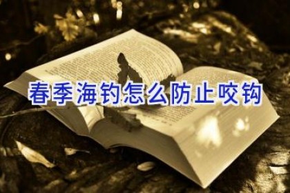 春季海钓怎么防止咬钩