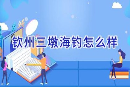 钦州三墩海钓怎么样