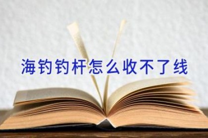 海钓钓杆怎么收不了线