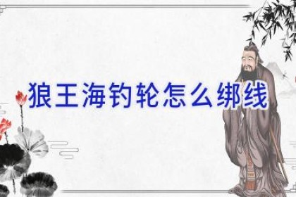 狼王海钓轮怎么绑线