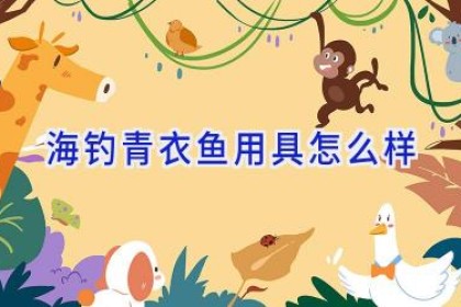 海钓青衣鱼用具怎么样