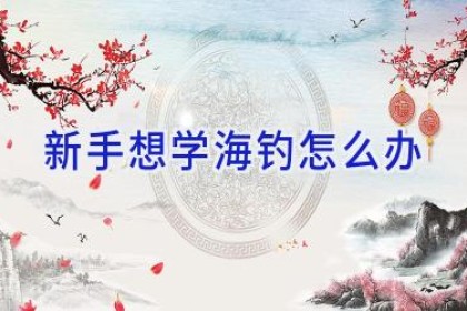 新手想学海钓怎么办