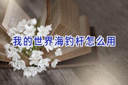 我的世界海钓杆怎么用