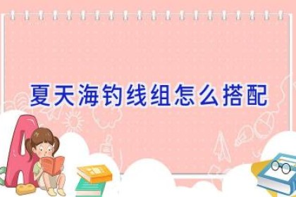 夏天海钓线组怎么搭配