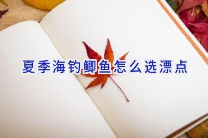 夏季海钓鲫鱼怎么选漂点