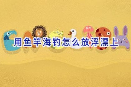 用鱼竿海钓怎么放浮漂上
