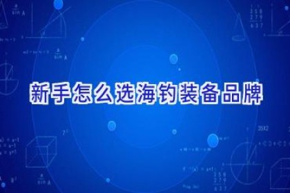 新手怎么选海钓装备品牌