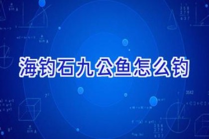 海钓石九公鱼怎么钓