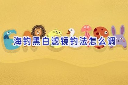 海钓黑白滤镜钓法怎么调