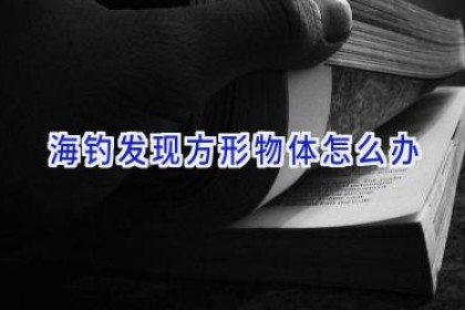 海钓发现方形物体怎么办