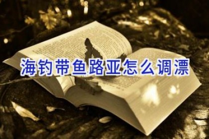 海钓带鱼路亚怎么调漂