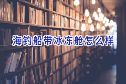 海钓船带冰冻舱怎么样