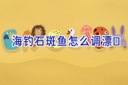 海钓石斑鱼怎么调漂
