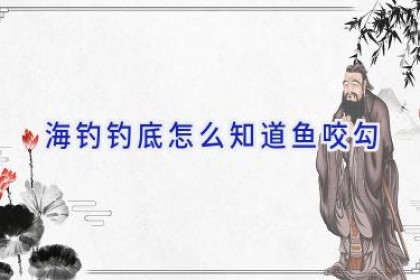 海钓钓底怎么知道鱼咬勾