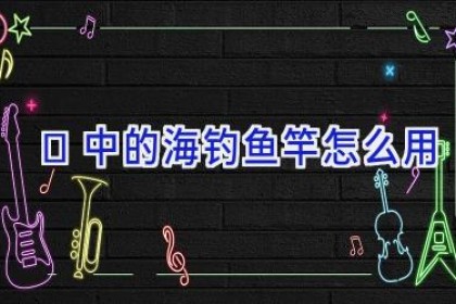 中的海钓鱼竿怎么用