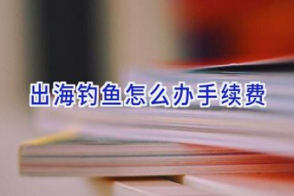 出海钓鱼怎么办手续费