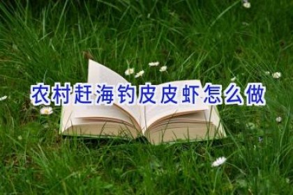农村赶海钓皮皮虾怎么做