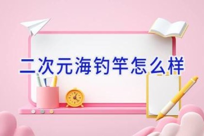 二次元海钓竿怎么样