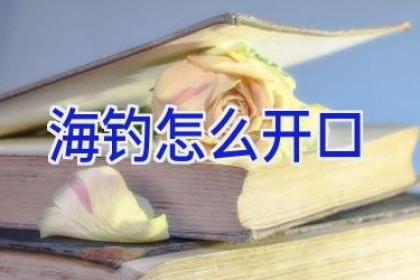 海钓怎么开口