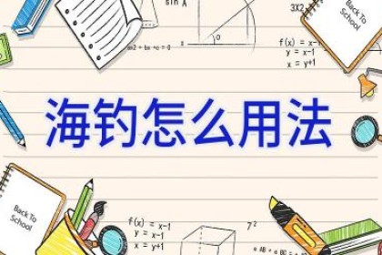 海钓怎么用法