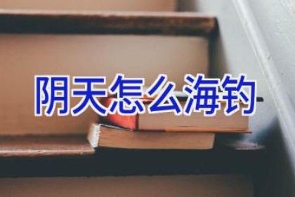 阴天怎么海钓