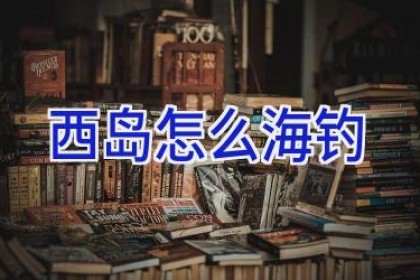 西岛怎么海钓