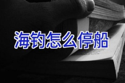 海钓怎么停船