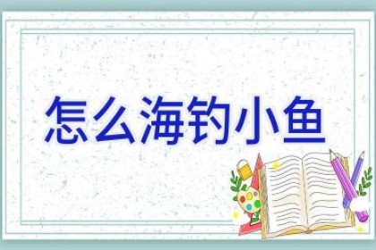 怎么海钓小鱼