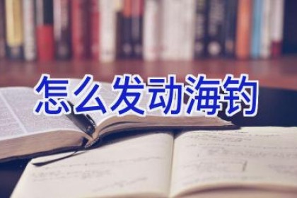 怎么发动海钓