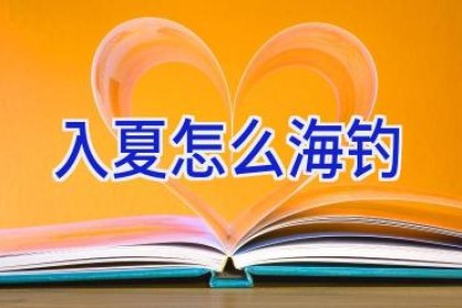 入夏怎么海钓