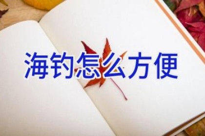 海钓怎么方便