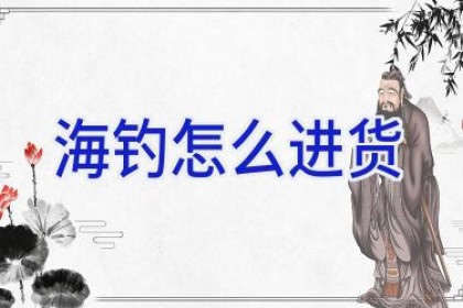 海钓怎么进货